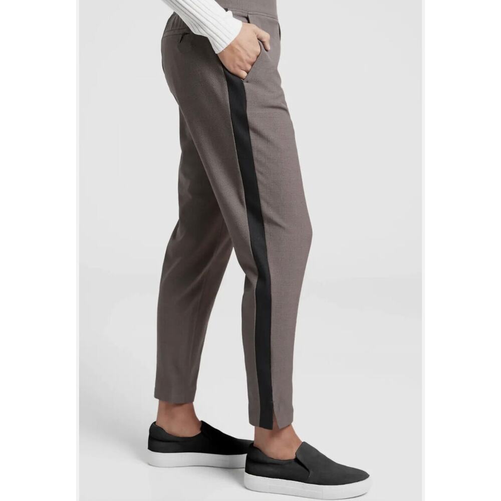 Athleta Brooklyn Ankle Pant Sz 12 Brown Pull-on